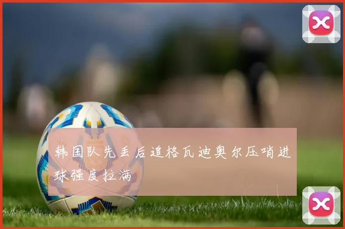 韩国队先丢后追格瓦迪奥尔压哨进球强度拉满